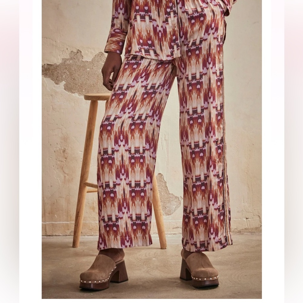 NKN Anthropologie pant‎ Nekane Serina Spain Chic southern Wide-Leg NWT
 S M